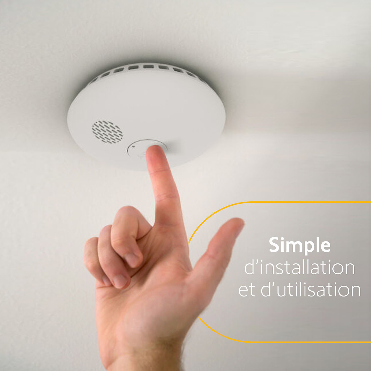 Installation facile détecteur de fumée