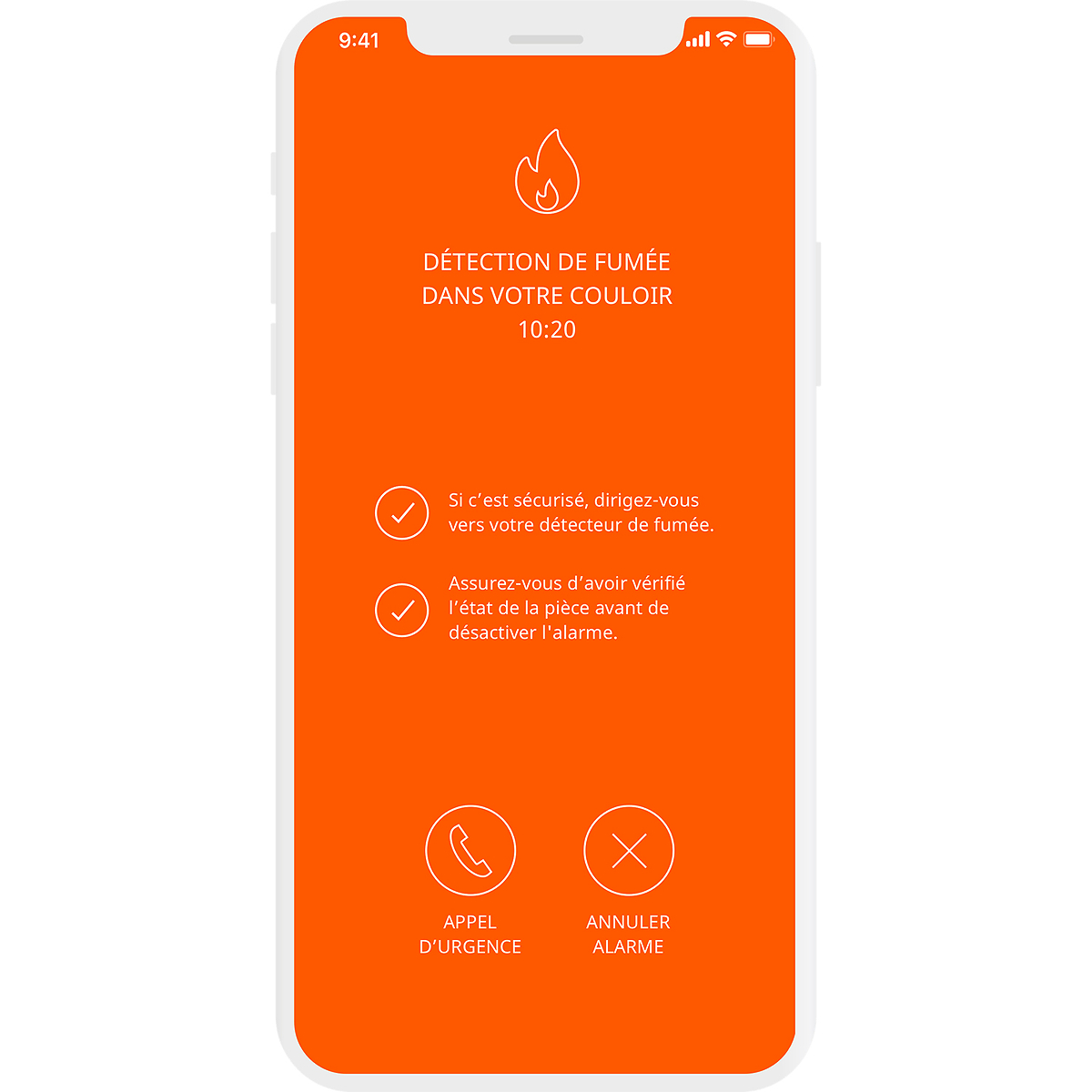 Application Somfy Protect gestion détecteur
