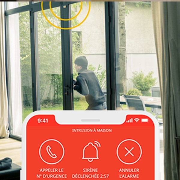 SOMFY 1875279 - Home Alarm Essential Starter Pack - Alarme sans fil  connectée - Somfy Protect - Compatible avec Alexa