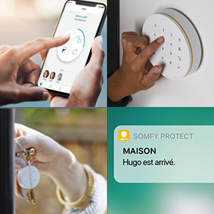 SOMFY 1875259 - Home Alarm Advanced - Systme d'alarme sans fil connect - Somfy Protect - Module GSM - Compatible avec Alexa, l'Assistant Google et TaHoma (switch) image 3 | Rakuten